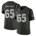 New York #65 Xavier Player Football V Neck Short Sleeve Gotham Green Jersey Newman-Johnson For Men Youth Women Gift