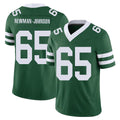New York #65 Xavier Player Football V Neck Short Sleeve Green Jersey Newman-Johnson For Men Youth Women Gift