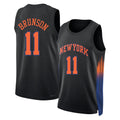 New York #11 Brunson Player Basketball Sleeveless Black Jersey Jalen For Adult Youth