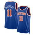 New York #11 Brunson Player Basketball Sleeveless Blue Jersey Jalen For Adult Youth