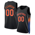 New York #00 Clarkson Player Basketball Sleeveless Black Jersey Jordan For Adult Youth