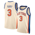 New York #3 Hart Player Basketball Sleeveless Natural Jersey Josh For Adult Youth