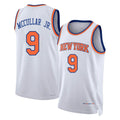 New York #9 McCullar Jr. Player Basketball Sleeveless White Jersey Kevin For Adult Youth