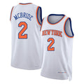 New York #2 McBride Player Basketball Sleeveless White Jersey Miles For Adult Youth
