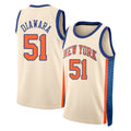 New York #51 Diawara Player Basketball Sleeveless Natural Jersey Mohamed For Adult Youth