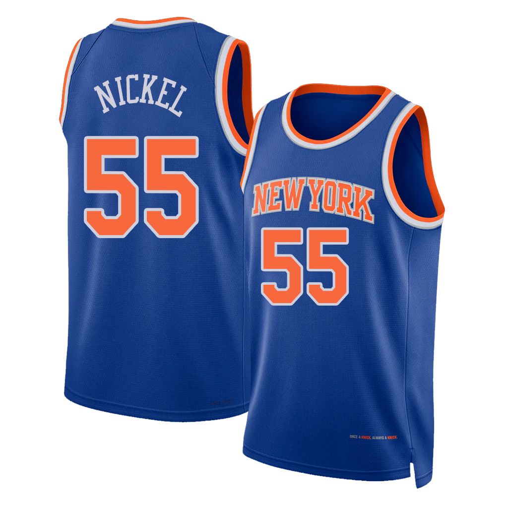 New York #55 Nickel Player Basketball Sleeveless Blue Jersey Tyler For Adult Youth