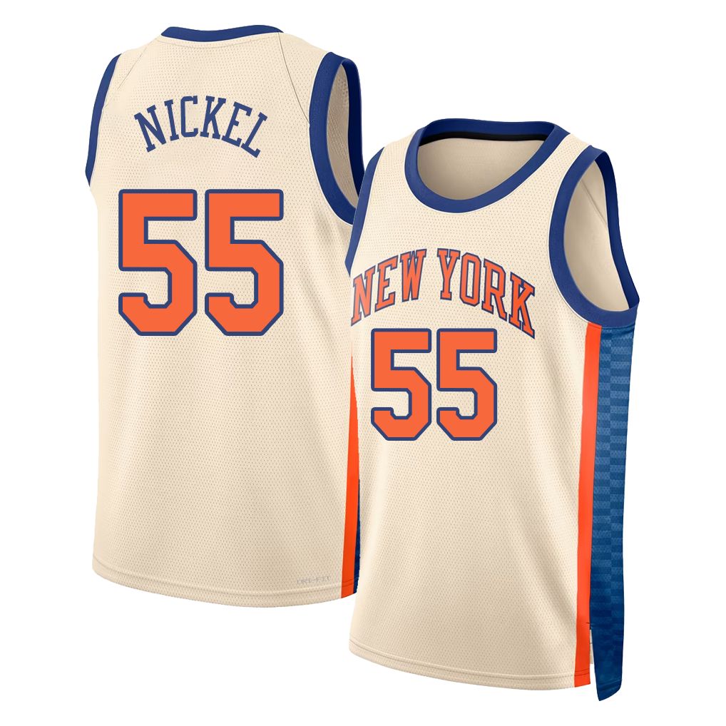 New York #55 Nickel Player Basketball Sleeveless Natural Jersey Tyler For Adult Youth