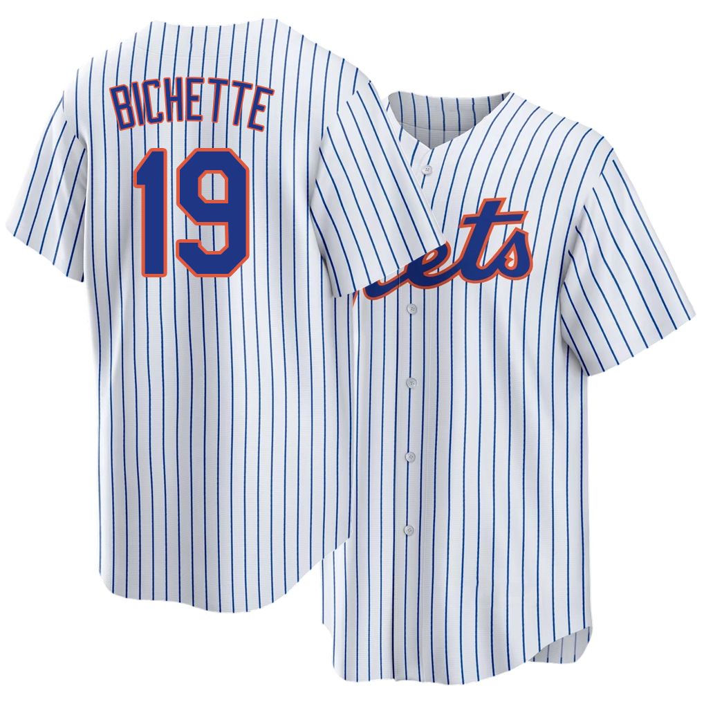 New York #19 Bichette Player Baseball Short Sleeve White Jersey Bo For Men Women Youth Gift