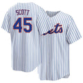 New York #45 Scott Player Baseball Short Sleeve White Jersey Christian For Men Women Youth Gift