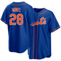 New York #28 Morel Player Baseball Short Sleeve Royal Jersey Christopher For Men Women Youth Gift
