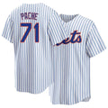 New York #71 Pache Player Baseball Short Sleeve White Jersey Cristian For Men Women Youth Gift