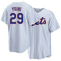 New York #29 Young Player Baseball Short Sleeve White Jersey Jared For Men Women Youth Gift