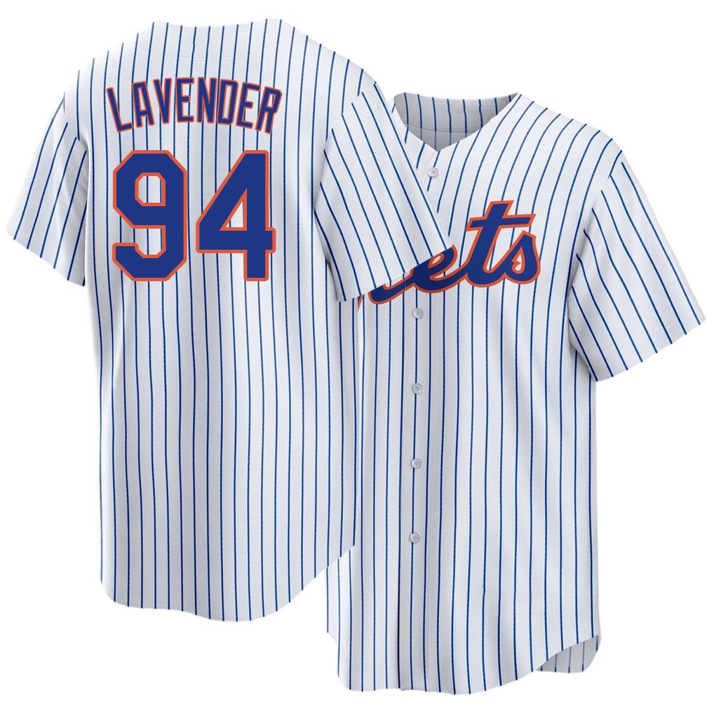 New York #94 Lavender Player Baseball Short Sleeve White Jersey Nate For Men Women Youth Gift