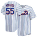 New York #55 Morabito Player Baseball Short Sleeve White Jersey Nick For Men Women Youth Gift