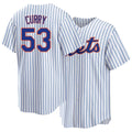 New York #53 Curry Player Baseball Short Sleeve White Jersey Xzavion For Men Women Youth Gift
