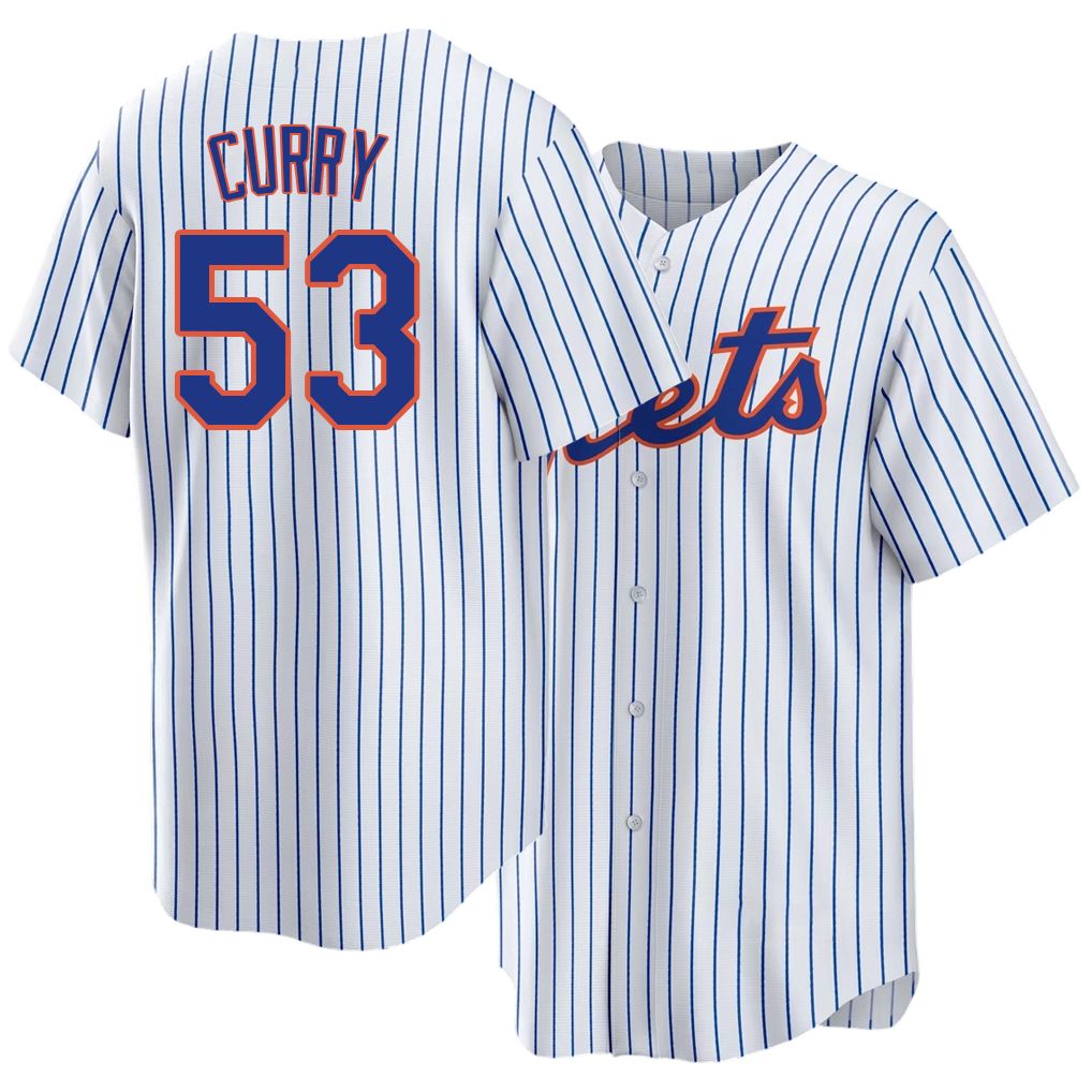 New York #53 Curry Player Baseball Short Sleeve White Jersey Xzavion For Men Women Youth Gift