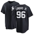 New York #96 Lombard Jr. Player Baseball Short Sleeve Black Jersey George For Men Women Youth Gift