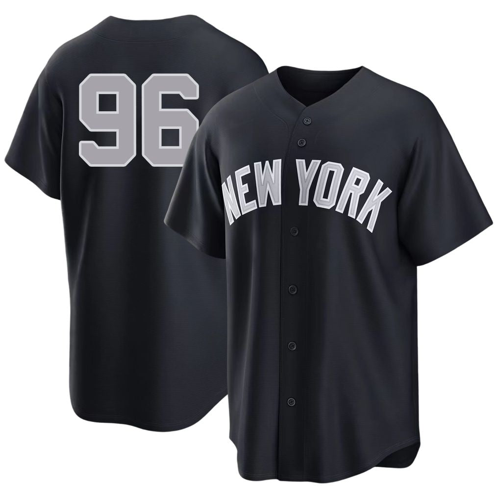 New York #96 Lombard Jr. Player Baseball Short Sleeve Black Jersey George For Men Women Youth Gift