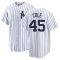 New York #45 Cole Player Baseball Short Sleeve White Jersey Gerrit  For Men Women Youth Gift