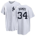 New York #34 Ramos Player Baseball Short Sleeve White Jersey Heliot For Men Women Youth Gift