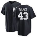New York #43 Fulmer Player Baseball Short Sleeve Black Jersey Michael For Men Women Youth Gift