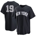 New York #19 McMahon Player Baseball Short Sleeve Black Jersey Ryan For Men Women Youth Gift