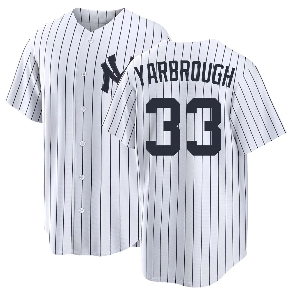New York #33 Yarbrough Player Baseball Short Sleeve White Jersey Ryan For Men Women Youth Gift
