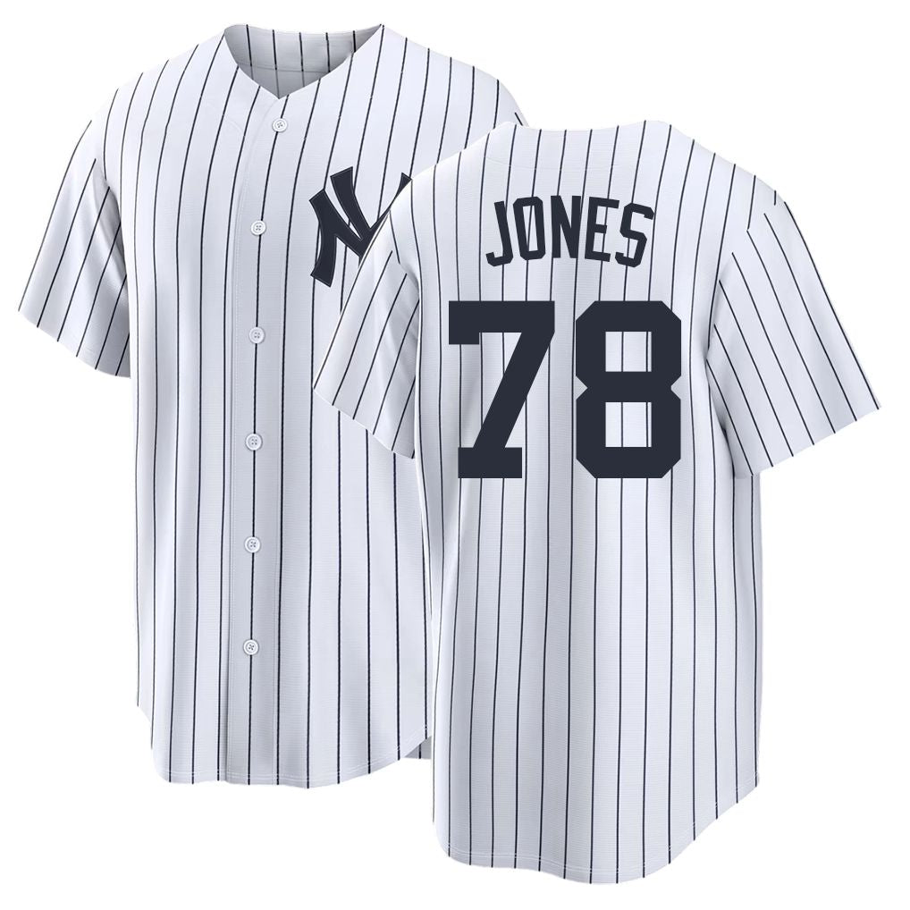 New York #78 Jones Player Baseball Short Sleeve White Jersey Spencer For Men Women Youth Gift