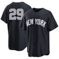 New York #29 Warren Player Baseball Short Sleeve Black Jersey Will For Men Women Youth Gift