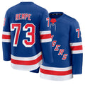 Mens New York #73 Rempe Player Ice hockey Long Sleeve Royal Matt Jersey