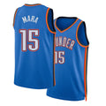 Oklahoma City #15 Mara Player Basketball Sleeveless Blue Jersey Aday For Adult Youth