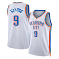 Oklahoma City #9 Caruso Player Basketball Sleeveless White Jersey Alex For Adult Youth