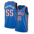 Oklahoma City #55 Hartenstein Player Basketball Sleeveless Blue Jersey Isaiah For Adult Youth