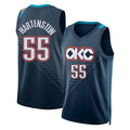 Oklahoma City #55 Hartenstein Player Basketball Sleeveless Navy Jersey Isaiah For Adult Youth