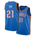 Oklahoma City #21 Dix Player Basketball Sleeveless Blue Jersey Josh For Adult Youth