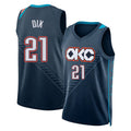 Oklahoma City #21 Dix Player Basketball Sleeveless Navy Jersey Josh For Adult Youth