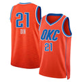 Oklahoma City #21 Dix Player Basketball Sleeveless Orange Jersey Josh For Adult Youth