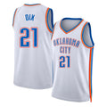 Oklahoma City #21 Dix Player Basketball Sleeveless White Jersey Josh For Adult Youth