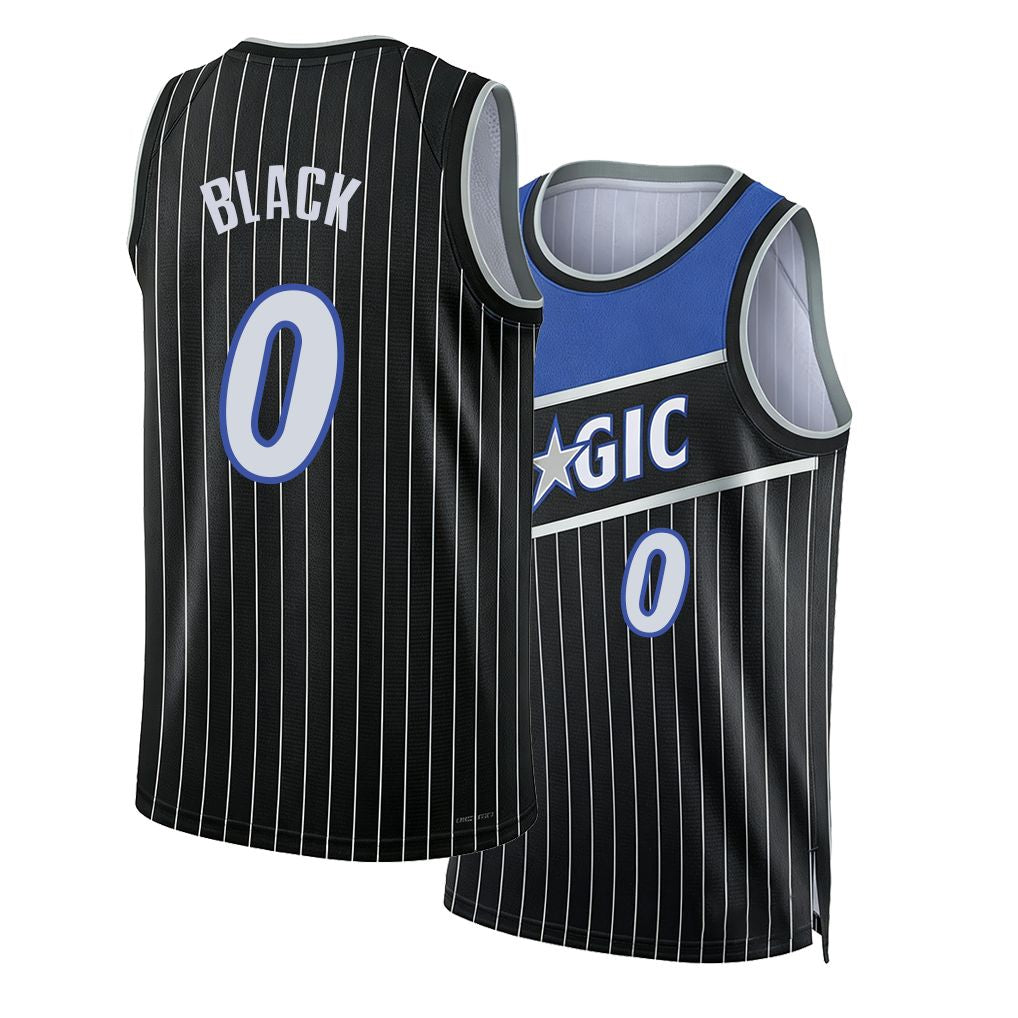 Orlando #0 Black Player Basketball Sleeveless Black Jersey Anthony For Adult Youth