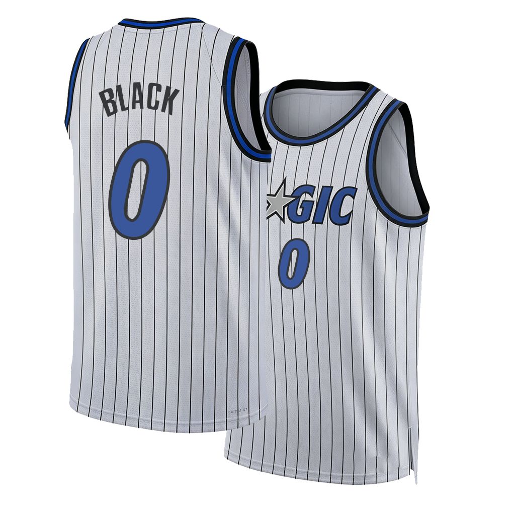 Orlando #0 Black Player Basketball Sleeveless White Jersey Anthony For Adult Youth
