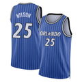 Orlando #25 Nelson Player Basketball Sleeveless Blue Jersey Izaiyah For Adult Youth