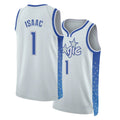 Orlando #1 Isaac Player Basketball Sleeveless Silver Jersey Jonathan For Adult Youth