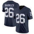 Penn St. #26 Barkley Player College Football V Neck Short Sleeve Navy Jersey Saquon For Men Youth Women