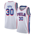 Philadelphia #30 Bona Player Basketball Sleeveless White Jersey Adem For Adult Youth