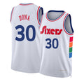 Philadelphia #30 Bona Player Basketball Sleeveless White Jersey Adem For Adult Youth
