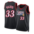 Philadelphia #33 Walker Player Basketball Sleeveless Black Jersey Jabari For Adult Youth