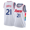 Philadelphia #21 Embiid Player Basketball Sleeveless White Jersey Joel For Adult Youth