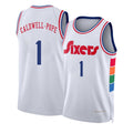 Philadelphia #1 Caldwell-Pope Player Basketball Sleeveless White Jersey Kentavious For Adult Youth