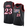 Philadelphia #23 James Player Basketball Sleeveless Black Jersey LeBron For Adult Youth