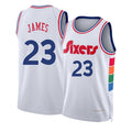 Philadelphia #23 James Player Basketball Sleeveless White Jersey LeBron For Adult Youth